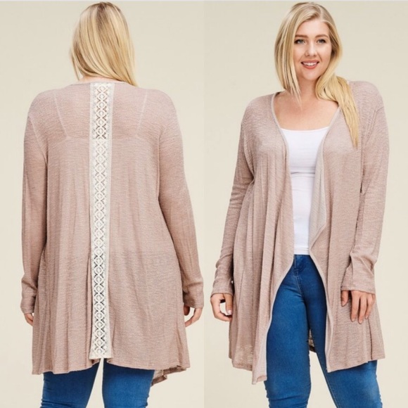 LAST! Mocha long line cardigan - Picture 2 of 4
